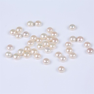 9-10mm Button Shape freshwater pearl loose beads for jewelry making