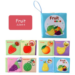 ♨【Ready Stock】Infant Baby Soft Cloth Book Rustle Sound Kid's Early Education Books