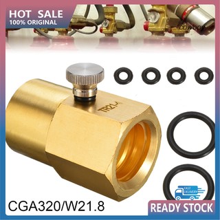 【GJ】CGA320/W21.8 Soda Maker CO2 Cylinder Refill Adapter Connector Valve Tool Kit