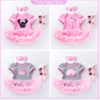 Baby girl dress pink cute cotton jumpsuit tutu dress newborn set for inafnt girls 1st birthday toddler dress clothes