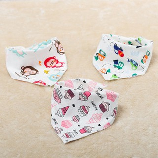 ♞𝕝𝕦𝕔𝕜𝕪𝕝𝕜𝕙* Baby Bib/Baby Bibdana 2 Sided Designs Triangle Cotton Towel