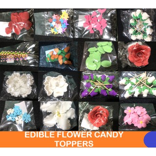 Edible Flower Candy Toppers