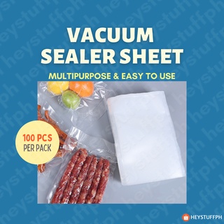 100 Sheets Food Vacuum Sealer Sheet Vacuum Sealer Food Bag (10cm / 15cm / 17cm / 20cm / 20 cm)