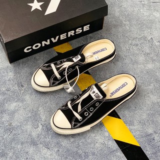 【COD】Converse ALL STAR MULE SLIP OX Black Slip On Shoes For Women