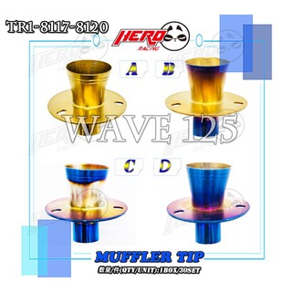 Titanium Muffler Tip （Wave125） (1)