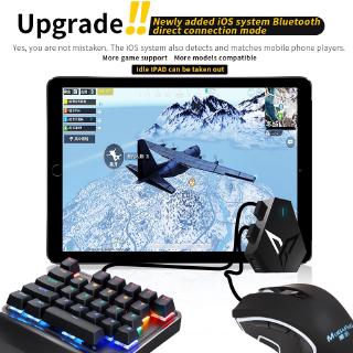 Flydigi Q1 Mobile Game Keyboard Mouse Converter via USB Interface and Wireless Bluetooth Connection for both Android and iOS