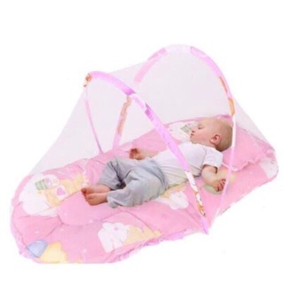 New products♠♦✥baby mosquito net baby Folding Soft Cushion Bed babies with Pillow soft baby infant c
