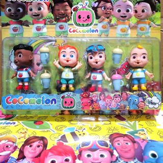 Cocomelon 4 in 1 Pack Family and Friends Set Toy Figure Cake topper