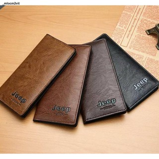 ✌✤Jeep luxury leather leather business Long Wallet for Men Wallet