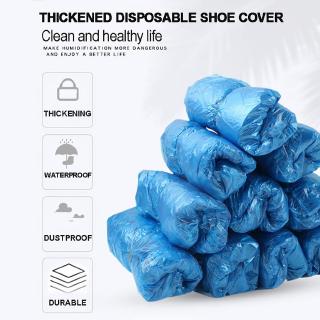 100PC Disposable Plastic Thick Outdoor waterproof Carpet Cleaning Shoe Cover (4)