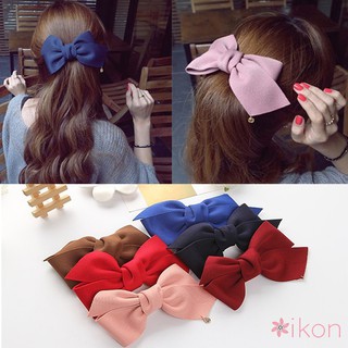 Korea Bowknot Hair Clip Hair Band for Women Girls Sweet Ponytail Rubber Band Hairpin Hair Accessories