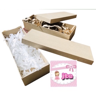 10 x 3.5 x 2 inches Kraft Box with white or Brown Paper Fillers