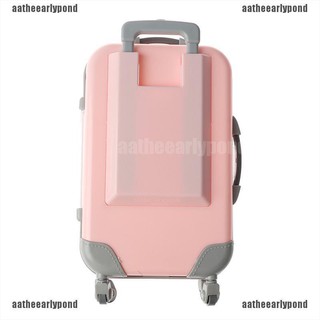 【JINHF】Mini plastic suitcase luggage for doll plastic travel suitcas kids toys (2)