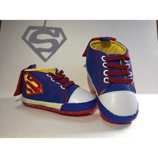 Superman Faux Lace-up Shoes with Cape for Baby Girl Boy Unisex (1)
