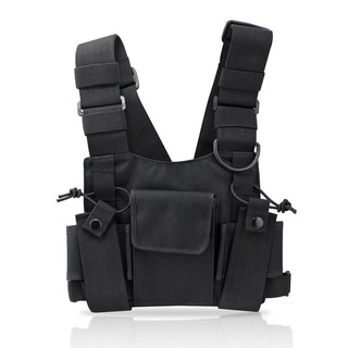Radio Walkie Talkie Chest Pocket Harness Bags Pack Backpack