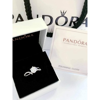 Pandora Diamond Promise Ring w/ box (12) Silver Elegant Engagement Friendship Bestfriend Adjustable