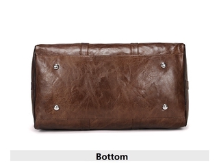 Leather Duffel Bags for Men&Women Travel Bags Tote Handbags Large Luggage Carry on Weekender Bag Waterproof Outdoor Bags (5)