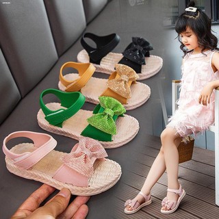 Tops⊙New Arrival Girl's shoe Girl's sandals Butterfly soft sole shoes Princess peep toe Beach Shoes