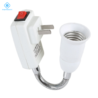 E27 Socket Adapter with On/Off Switch to US Plug,Flexible Extension L N6PH