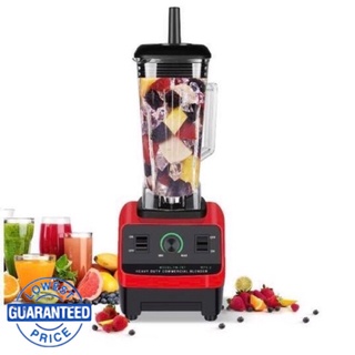 XIPIN 2L Commercial 3HP Blender Ice Crusher 1500W(Red)