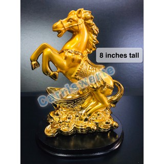 CARRISWERTE Feng Shui Decor Golden Horse lucky charm horse - Success Horse (MEDIUM SIZE)