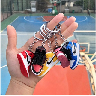 Shoe mold key chain bag pendant 3D stereo mini basketball shoe jewelry creative personality Pendant