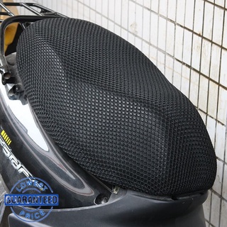 UK✅3D Black Motorcycle Electric Bike Net Seat Cover Breathable Protector Cushion MONK
