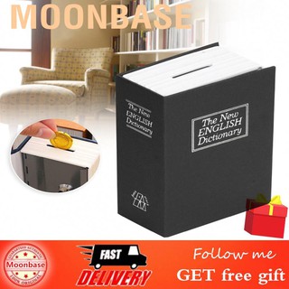 [Ready Stock]Mini Simulation Book Safe Storage Box Money Cash Jewelry Security Lock Case with Keys