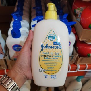 Johnson's Head to Toe Extra Moisturizing Baby Cream 425g