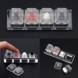Kailh Box Switch Acrylic Mechanical Keyboards Switch 4 Translucent Clear Sampler Tester Kit Toys