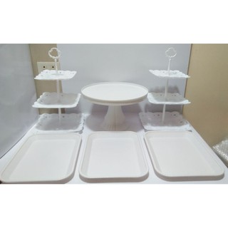 [ COD ] Cake Stand (Set of 6) Dessert Stand Set Cupcake Stand Round Cake Stand Food Tray Party Needs