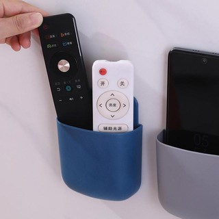Home Remote Control Holder Wall Mounted Organizer Box Air Conditioner Storage Case Mobile Phone Plug Holder Stand Rack (2)