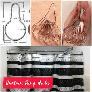 Silver Curtain Ring Hooks/Display Organizer/Small Goods Organizer/Shop Display Hooks