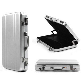 Password Box Shape Metal Business Card Holder Carrying Case Aluminum Alloy