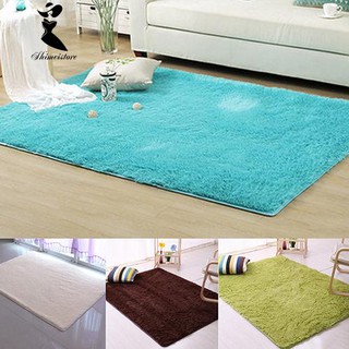 【COD】shimei Modern Candy Color Soft Anti-Skid Carpet Flokati Shaggy Rug Living Bedroom Floor Mat