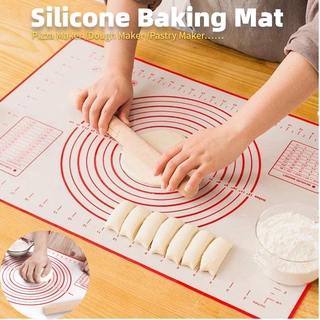 Silicone Kneading Baking Mat Reusable Large Non-stick Mat for Making Pizza Dough Pastry Patisserie Dessert Kitchen Cooking Tools Utensils Bakeware Accessories
