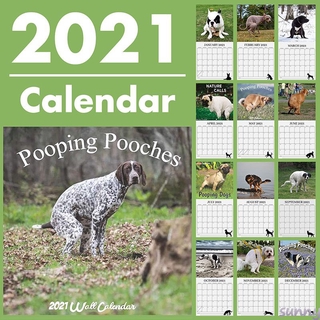 ☁ 2021 dog calendar wall calendar funny animal calendar animal desk calendar desktop note calendar diy calendar ☞sunny