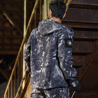 Outdoor Shark Skin Soft Shell Tactical Jacket Men Waterproof Windbreaker Fleece Hunting Clothes (3)