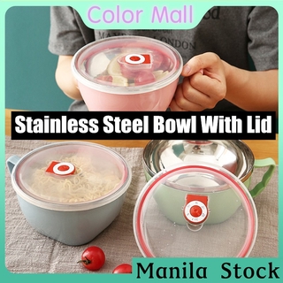 160 304 Stainless Steel Noodle Bowl Rice Bowl Soup Bowls With Lid Bowl Kitchenware Soup Bowl
