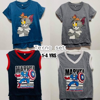 Sando and Short Tshirt and short Terno for Boys 1 to 4 years old