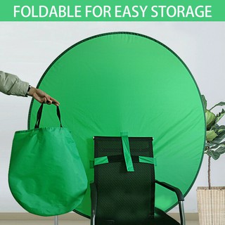 ✔Shot Portable Webcam Background Chroma Key Green Collapsible High Density Screen for Video Photography and Television Size: Diameter: 75cm