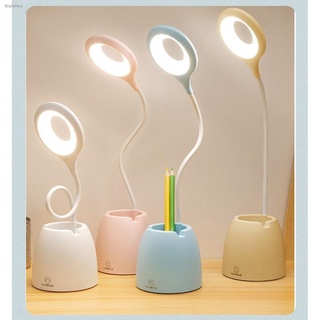 [Ready Stock]☃❡LandMall USB Rechargeable LED Touch Sensor Table Desk Lamp Dimmable Reading Study Lig