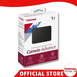 Toshiba Canvio Advance 1TB Portable Storage External Hard Drive USB 3.2 Gen 1 (USB 3.0) (BLACK)