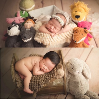 【spot good】☃Baby Photo Blanket Newborn Photography Background Prop Soft Crochet Photoshoot Basket St