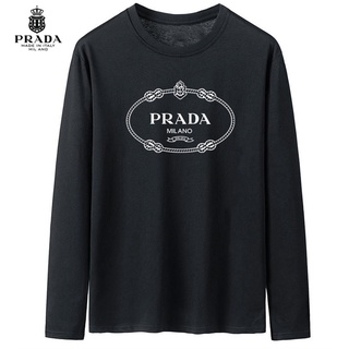 ▽New PRADA men's cotton long sleeve crew jersey t-shirt shirt top S-XXXL V1184 (1)