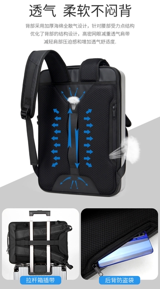 Laptop Bag PC hard shell Bag 17.3-inch gaming laptop bag men’s backpack gaming backpack 15.6-inch keyboard (8)