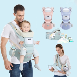 Baby Carrier Infant Comfortable Breathable Multifunctional Sling Backpack Hip Seat Carrier for Baby Travel 0-36 months
