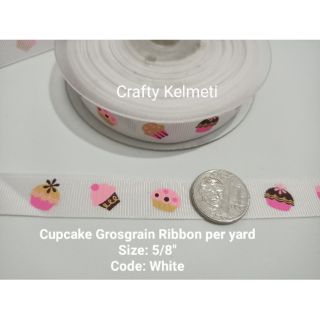 Cupcake Grosgrain Ribbon per yard