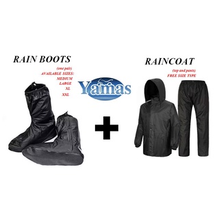 kids♞Motorcycle Rain boots + raincoat