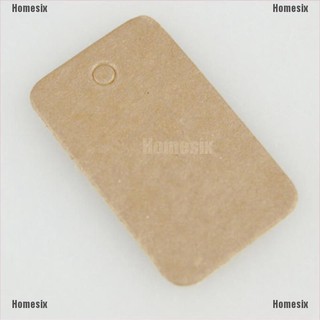 [YHOMX] Brown kraft blank rectangle gift swing tags paper party wedding favour TYU (5)